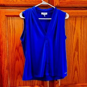 Calvin Klein, Medium, Blue, Business Casual